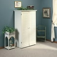 thumbnail image 3 of Sauder Harbor View Craft Armoire, Antiqued White, 3 of 3