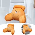 thumbnail image 2 of Oversized Upholstered Headboard Cushion With Lumbar Support Bed Backrest Pillow For Dorm Or Couch Adjustable Strap Removable Cover, 2 of 6