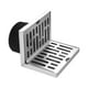 thumbnail image 1 of Desagüe de piso de esquina, rejilla de acero inoxidable, rejilla cuadrada, desagüe de pared, desagüe lateral para cocina para tubería de 75 mm, 1 of 9