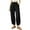 Black, variant on SwiftWear Women's Wide Leg Cropped Pants with Elastic Waist & Side Pockets, Comfortable Ankle Length Lounge Trousers Relaxed Fit Casual Pants S-2XL