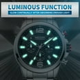 thumbnail image 6 of MEGIR Men's Quartz Wristwatch Stainless Steel Band Chronograph Watches Luminous Waterproof Clock, 6 of 10