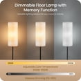 thumbnail image 4 of Lámpara de pie GOEBLESON 164 cm regulable con control remoto 10 W LED 3000 K‑6500 K, 4 of 9