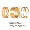 thumbnail image 2 of 3pcs/set Men's Hip Hop Rings, Adjustable Opening Ring, Joint Ring, Jewelry Gift, 2 of 5