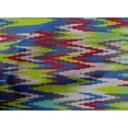 thumbnail image 4 of oneOone Cotton Poplin Blue Fabric Chevron Ikat Sewing Craft Projects Fabric Prints By Yard 56 Inch Wide, 4 of 4
