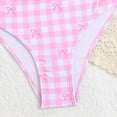 thumbnail image 5 of Ymyiu Toddler Swimsuit Girl Girl's 2 Piece Swimwear Sets Backless Bikini Cute Brief Bathing Suit Size 7-8 Years (Pink,7-8 Years), 5 of 9