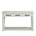 thumbnail image 1 of Steve Silver Hemingway White Alabaster Sofa Table, 1 of 6