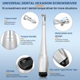 thumbnail image 4 of Kit de destornilladores hexagonales universales para implantes dentales con torque, 4 of 7