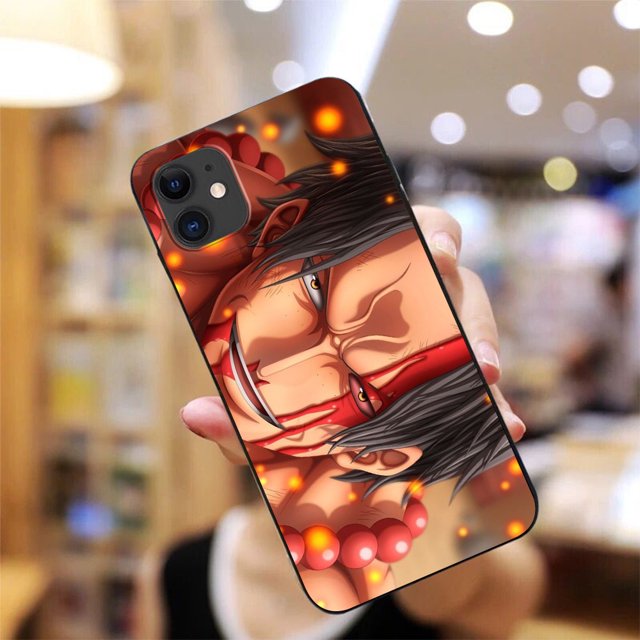 Para iPhone 11 12 13 14 Pro Max 14 Plus Funda De Silicona TPU BS39 Una Pieza Anime Luffy Solon Lindo Diseño