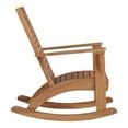 thumbnail image 4 of Linon Killick Slat Back Acacia Rocking Outdoor Lounge Chair, Natural, Wooden Collection, 4 of 6