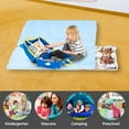 thumbnail image 3 of Personalized Toddler Nap Mats for Preschool, Highland Moo Bloom , Custom Name Kids Sleeping Bag for Daycare, Roll Up Sleeping Mat with Removable Pillow and Soft Blanket for Girl Kindergarten, 3 of 4