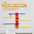 thumbnail image 3 of OULII 1Pack Figure Shelves for Room Wall Hanging Rack Assorted Color for Bedroom, 3 of 8