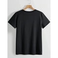thumbnail image 2 of Hello Pumpkin Fall Graphic T‑Shirt for Women, Leopard Plaid Pumpkin Autumn Short Sleeve Casual Tee, 2 of 6