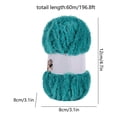 thumbnail image 3 of Hilo de algodón de piel sintética de visón para tejer y ganchillo – Hilo grueso, suave y voluminoso para sombreros, mantas de bebé, bufandas – 67 yardas, 3 of 6