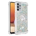 thumbnail image 2 of Funda para Samsung Galaxy A32 5G con Brillo Líquido Flotante, Purpurina, Parachoques y Anillo Giratorio Soporte, 2 of 5