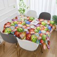 thumbnail image 5 of Coolnut Colorful Easter Eggs Rectangle Tablecloth 60" x 90", Waterproof Oil and Spill Proof Square Table Cloth for Dinning Table, Buffet Table, Holiday Parties, Wedding & More House Decor, 5 of 7