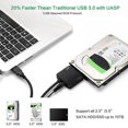 thumbnail image 4 of SATA to USB Cable - USB 3.0 to 2.5” SATA III Hard Drive Adapter - External Converter for SSD/HDD Data Transfer With 12V/2A Power Adapter, 4 of 8