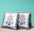 thumbnail image 4 of 20x20 Off White Gray Blown Seam Broadcloth Floral Throw Pillow, 4 of 5