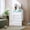 White, variant on Accreate 4 Drawer Organizer Dresser with Charging Station and LED Lights, Modern Storage Cabinet with Power Outlet for Bedroom, Living Room, or Entryway