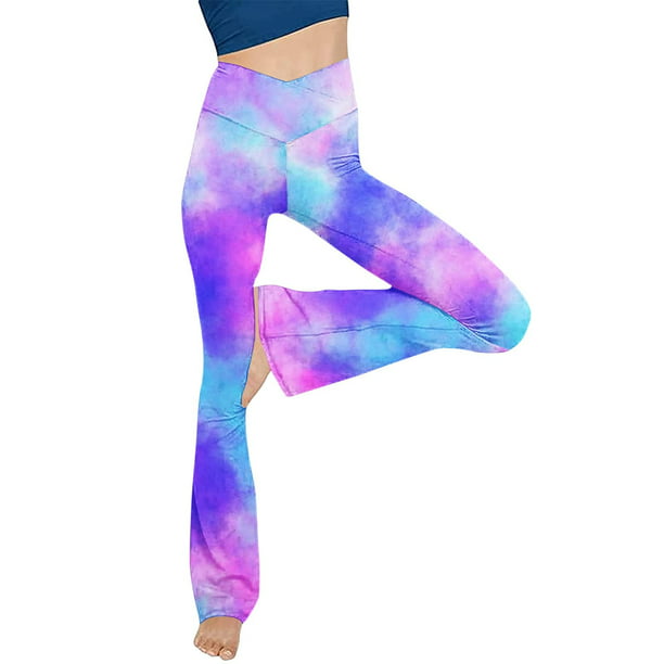 Women Bootcut Yoga Pants High Waist Leggings Stretch Tummy Control Flare  Pants