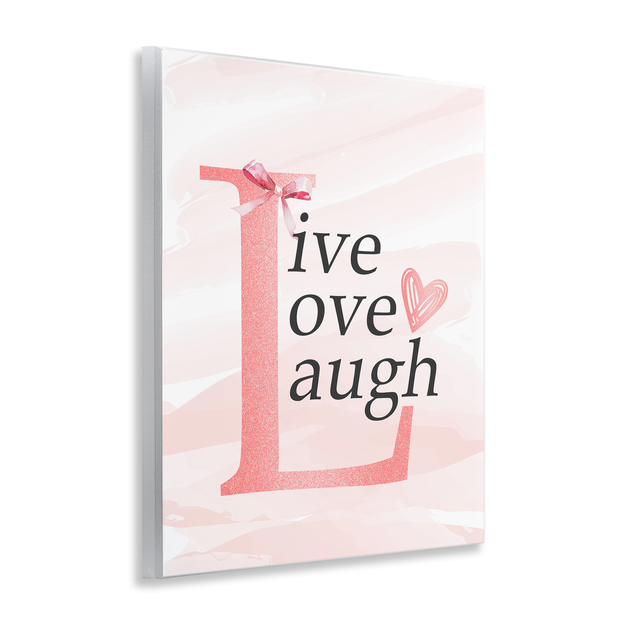 Live Love Laugh Pastel Wall Plaque Art, design by Kim Allen