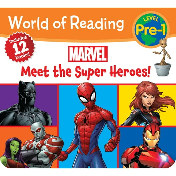 Pre-Owned World of Reading Marvel: Meet the Super Heroes!-Pre-Level 1 Boxed Set (Hardcover) 1368008526 9781368008525