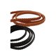 thumbnail image 5 of Cinturón trenzado delgado para mujeres INSPIRE CHIC - Cinturón casual de hebilla de pasador para vestidos, cintura: 26-33 caqui + negro, 5 of 6