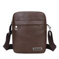 thumbnail image 2 of Clossjun Messenger Bag for Men Crossbody Bags Shoulder Purse Adjustable Belt Small Vintage PU Leather Satchel Pouch Side Daypacks Brown, 2 of 5