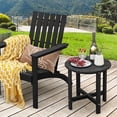 thumbnail image 4 of Table d'Appoint Adirondack de Patio 18 Pouces Résistant aux Intempéries en HDPE pour Jardin Noir, 4 of 10