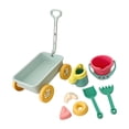 thumbnail image 2 of Vagón de juego de simulación para niños Montessori, vehículo de juguete para exteriores, juguete de playa, arenero, juguete para niños azul, 2 of 9