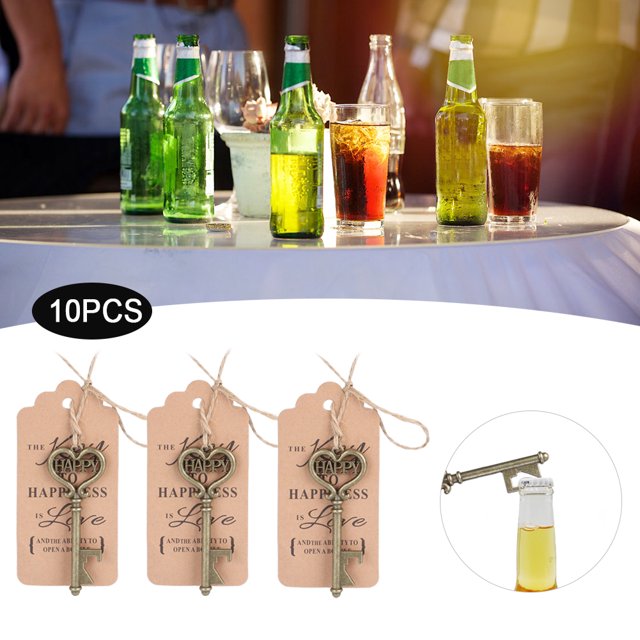East buy Abrebotellas - 10 abridor de Botellas con Llave Vintage con Etiqueta para Regalo de Invitados