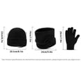 thumbnail image 2 of FOCUSNORM Men Winter Knitted Beanie Hat with Scarf Gloves 3 Pcs Set Ribbed Thick Warm Knitted Suits Winter Accessories, 2 of 2