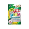 thumbnail image 6 of Crayola Washable Dry-Erase Crayon Set, 8 Colors, Neon Assorted Colors, 6 of 9