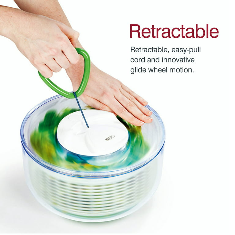 Portable Mini Salad Spinner With Locking Lid And Handle