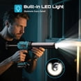thumbnail image 3 of Seesii Cordless Caulking Gun, 10OZ ,Anti‑drip Electric Caulk Gun with 2x 2.0Ah Battery  LED Light, for Filling, Sealing, 3 of 7
