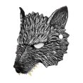 thumbnail image 5 of Máscara de lobo de Halloween media cara máscara de hombre lobo máscara de animal máscara para cosplay disfraz, 5 of 5