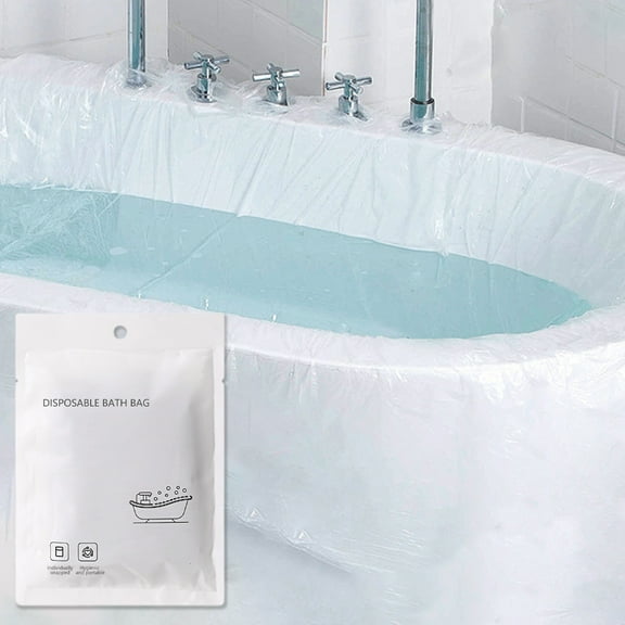 Disposable Bathtub Cover,103x47" Large Size Transparent Plastic Bathtub Liner,For Salon Household And Hotel Bath Tubs,Portable Bath Tub Bag,Keep Personal Cleaning,For Travel