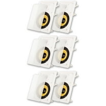 Acoustic Audio HD-650 In Wall 6.5" Speakers Home Theater Surround Sound 3 Pair Pack