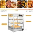 BreeRainz 800W Food Warmer Display, 3Tier w/Detachable Trays, for