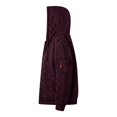 thumbnail image 3 of FENGYOU Mens Heavyweight Fleece Lined Zip Up Hoodie Loose Fit Hooded Sweatshirt Multi Pocket Casual Jacket Outerwear Wine S, 3 of 7
