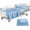 Blue, variant on 6 Piece Hospital Bed Sheets Set for Home Use and Hospital Use 2 Fitted Sheets 36"×84"×14", 2 Flat Sheets and 2 Pillowcases, Blue