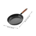 thumbnail image 2 of BESTYASH Nonstick Frying Pan for Eggs Round Iron Wood Breakfast Skillet 1Set, 2 of 8