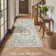 thumbnail image 2 of Alfombra de Área Oriental Vintage Tortania 76x244 cm Lavable Aqua, 2 of 9