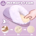 thumbnail image 4 of Kids Plush Fuzzy Slippers for Toddler Boys & Girls, Soft Warm Winter House Shoes, Non-Slip Thick Sole Bedroom Slides for Little Kid & Big Kid, 4 of 6