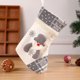 thumbnail image 3 of Kearding Calcetín de Navidad colgante blanco árbol de Navidad pared ventana gabinete regalos bolsa Snack presente calcetín fiesta decoración colgantes Muñeco de nieve, 3 of 6