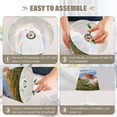 thumbnail image 4 of Table Lamp Adjustable 3 Color & 10 Brightness Levels Desk Lamp Linen Shade USB Powered for Bedrooms and Bedside Tables Cute Pig with Sunflower Field Small, 4 of 7