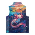 thumbnail image 4 of Pzuqiu Axolotl Kid Outerwear Vest Size 2 Fashion Zipper Winter Sleeveless Jacket with Pockets Stand Collar Warm Vests for Kids Polyester Toddler Girl Clothes for Daily Life, 4 of 6
