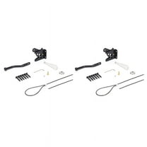 2X Self Locking Gate Latch for Wooden Fence Heavy Duty, Steel Spring Cable Pull String Hardware Lock