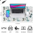 thumbnail image 5 of Long Mouse Pads for Desk,Colorful Dinosaurs Plants Pattern Desk Mats on Top Of Desks, Desk Mouse Pad Extra Large with 3mm Non-Slip Base and Stitched Edge for Gaming,Office,Work,Home 31.5"x15.7", 5 of 6