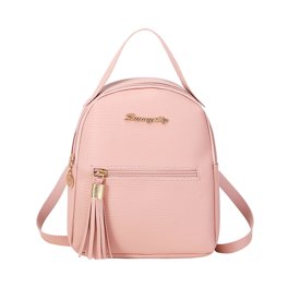 2PC Leather Backpack with Mini Purse for Women Anti-theft  display picture 1