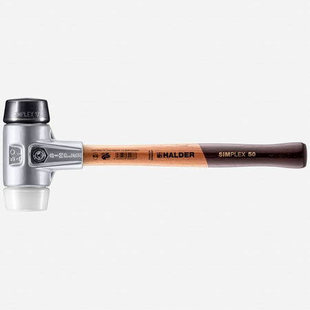 

Halder Simplex Mallet with Black Rubber/Superplastic Inserts and Lightweight Aluminum Housing 1.97 / 23.99 oz.